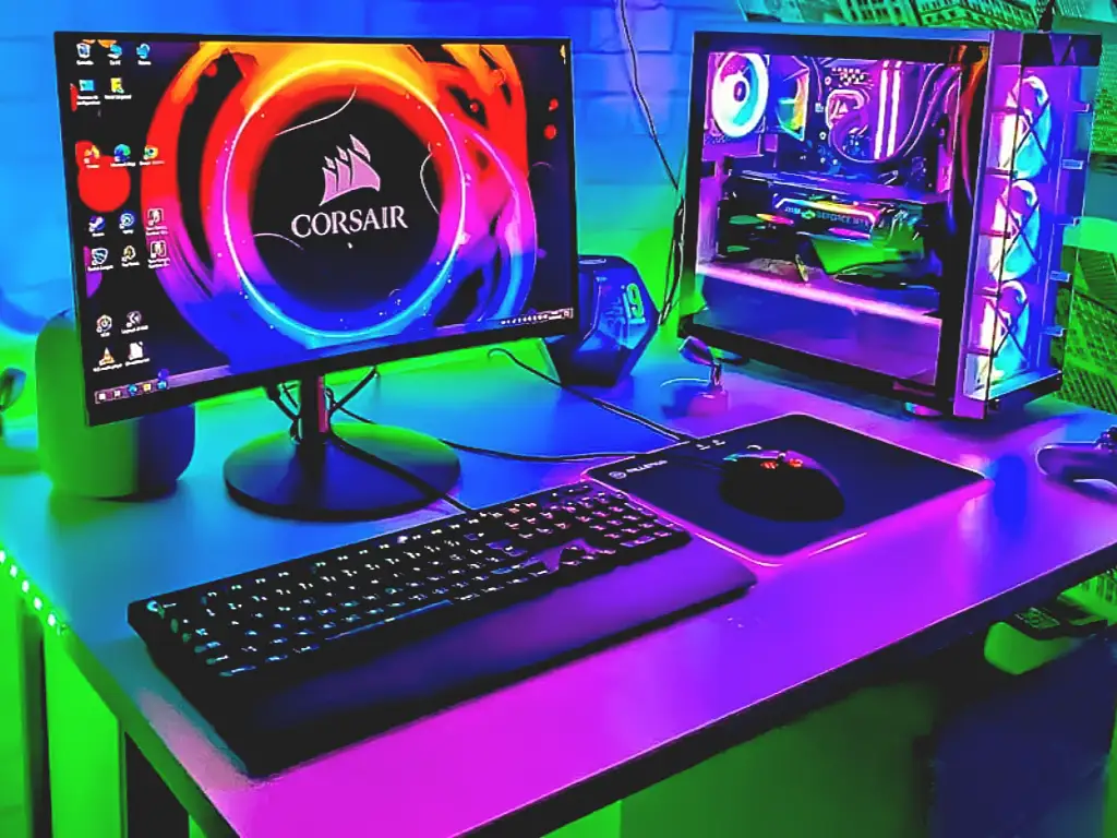 Pc gamer potencia grafica y velocidad jugando System Online
